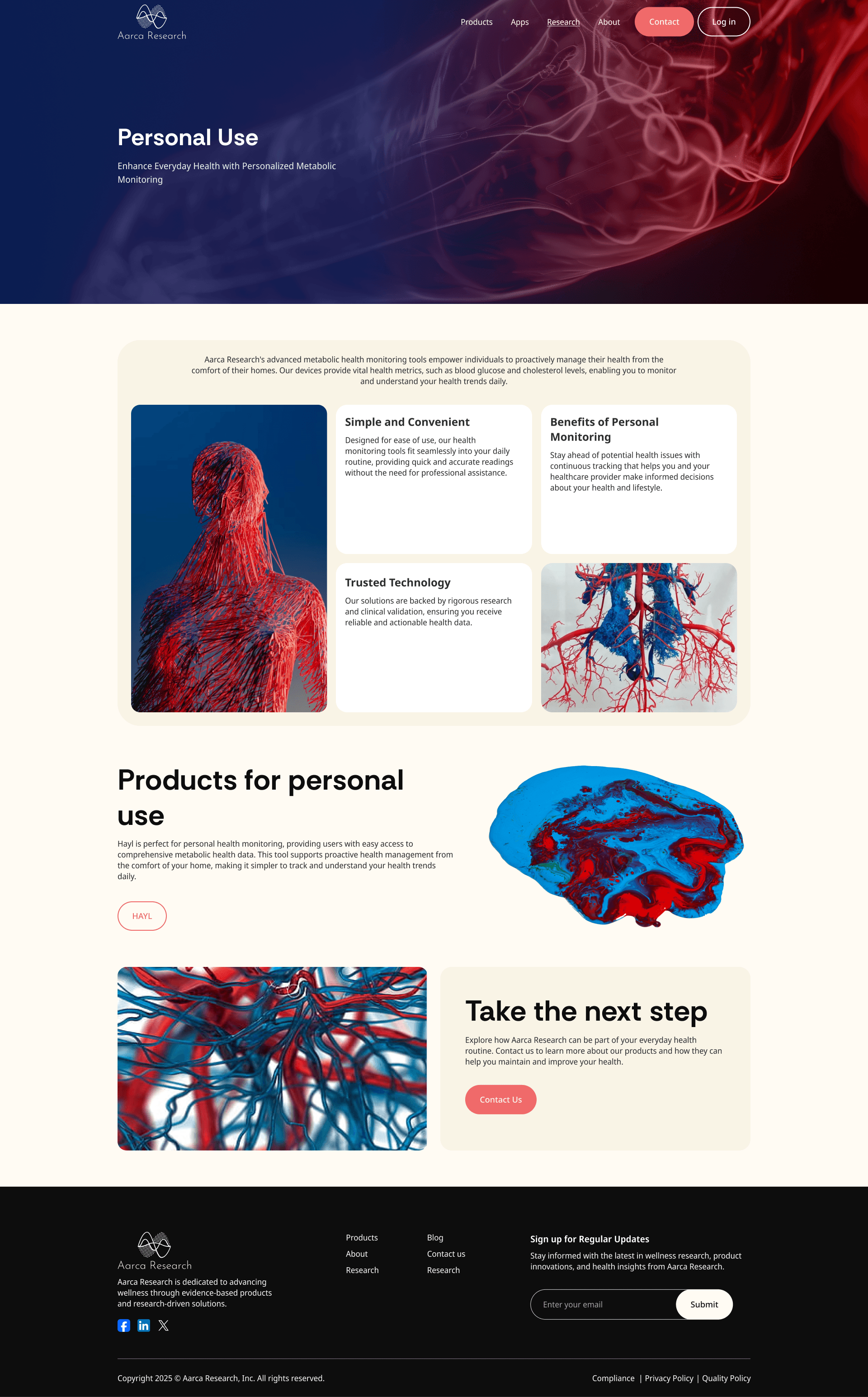 Personal Care page